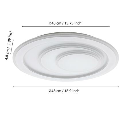 EGLO Stropní svítidlo PALAGIANO 1 EGLO 32053