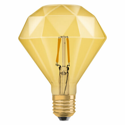 OSRAM Vintage 1906 LED CL DIAMOND  FIL GOLD 40 non-dim  4,5W/825 E27