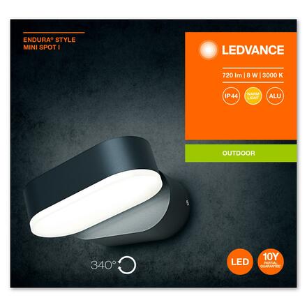 LEDVANCE ENDURA Style Mini Spot I 8W Dark Gray 4058075205130