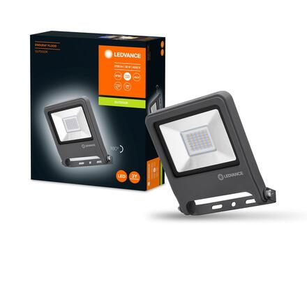 LEDVANCE LED reflektor ENDURA Flood 30 W 4000 K tmavě šedá 4058075206700
