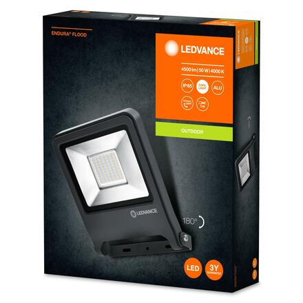 LEDVANCE LED reflektor ENDURA Flood 50 W 4000 K tmavě šedá 4058075206724