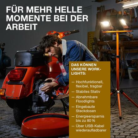 LEDVANCE LED pracovní svítidlo Worklight Tripod 2x30W 4000K 4058075213951