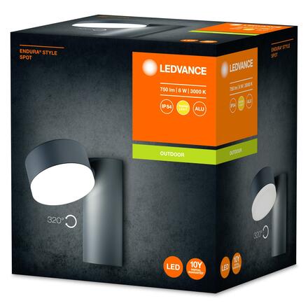 LEDVANCE ENDURA Style Spot 8W Dark Gray 4058075214095