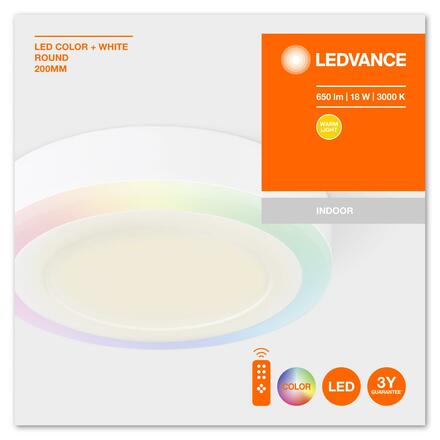 LEDVANCE LED Color + White Round 200mm 18W + RC 4058075227590