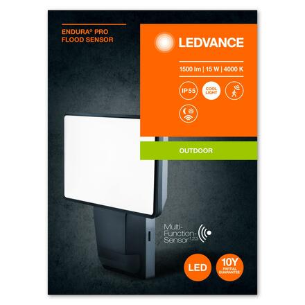 LEDVANCE ENDURA PRO FLOOD SENSOR 15W 840 IP55 DG 4058075228801