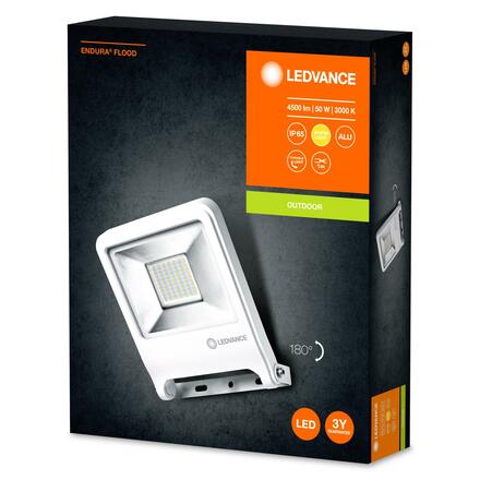 LEDVANCE LED reflektor ENDURA Flood 50 W 3000 K bílá 4058075239678