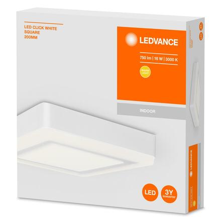 LEDVANCE LED Click White Square 200mm 15 W 4058075260535