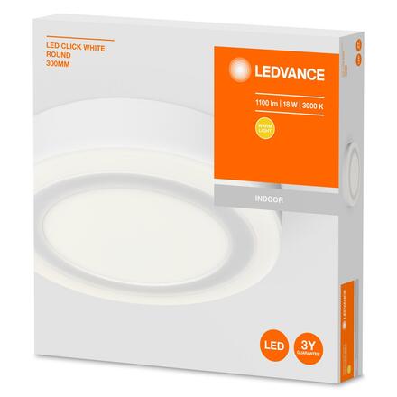 LEDVANCE LED Click White Round 300mm 18W 4058075260559