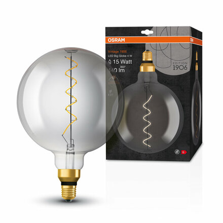 OSRAM Vintage 1906 LED CL GLOBE200 FIL SMOKE 12 non-dim 5W/818 E27