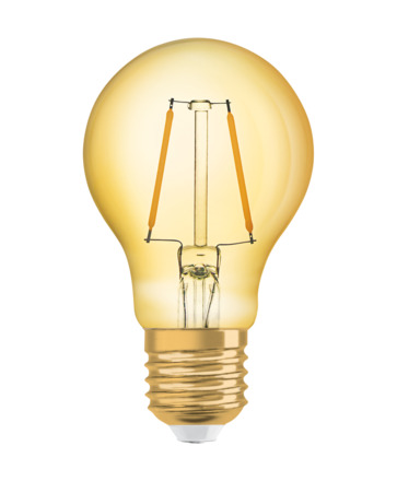 OSRAM Vintage 1906 LED CL A FIL GOLD 22 non-dim 2,5W/824 E27