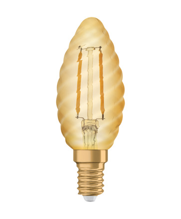 OSRAM Vintage 1906 LED CL BW FIL GOLD 12 non-dim 1,5W/824 E14