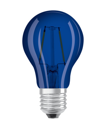 LEDVANCE LED STAR CLASSIC A 4 300d 2.5 W/9000 K modrá E27 4058075434004