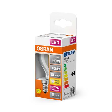 LEDVANCE LED Superstar Classic P 60 Filament DIM 5.5W 827 Clear E14 4058075447875