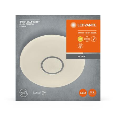 LEDVANCE stropní svítidlo Orbis Sparkledot Click Sensor 440mm 32W 4058075472891