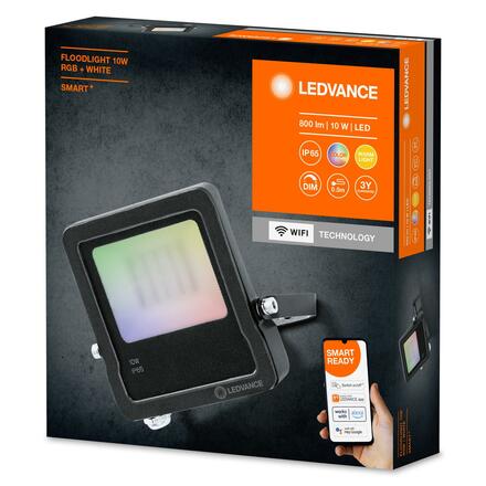 LEDVANCE SMART+ Wifi Floodlight 10W RGB + W 4058075474604