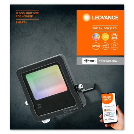 LEDVANCE SMART+ Wifi Floodlight 30W RGB + W 4058075474642