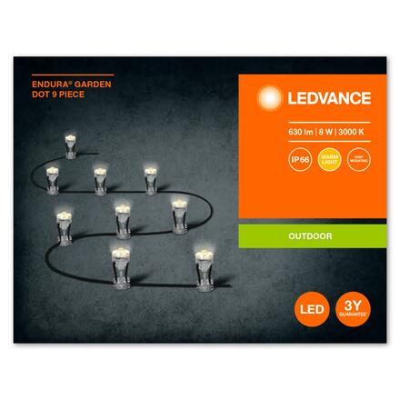LEDVANCE venkovní zapuštěné svítidlo ENDURA Garden 9 Dots 3000K 4058075478411