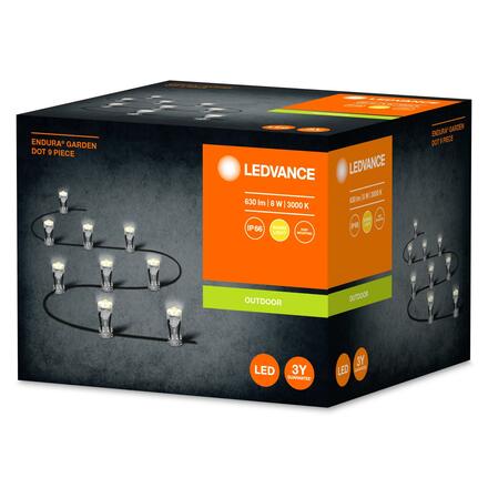 LEDVANCE venkovní zapuštěné svítidlo ENDURA Garden 9 Dots 3000K 4058075478411