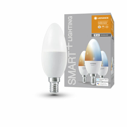 LEDVANCE SMART+ WiFi Candle 40 4.9W 2700-6500K E14 3ks 4058075485914