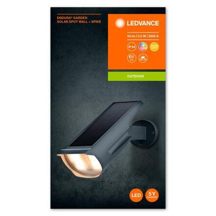 LEDVANCE ENDURA Garden Solar Spot Wall + Spike RGB + W 4058075564169