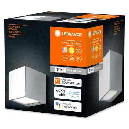 LEDVANCE SMART+ Wifi Brick Wall UpDown RGB + W 4058075564428