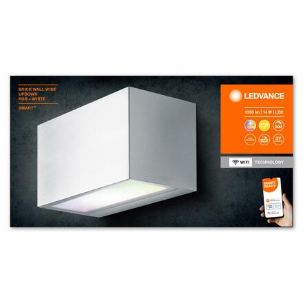 LEDVANCE SMART+ Wifi Brick Wall Wide UpDown RGB + W 4058075564442