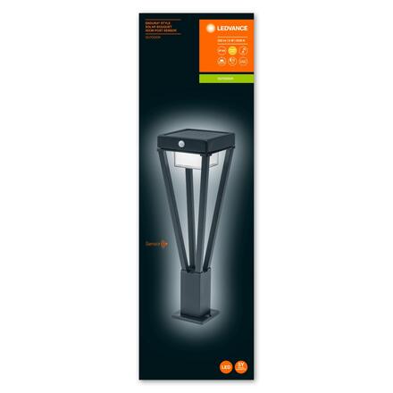 LEDVANCE ENDURA Style Solar Bouquet 50cm Post Sensor 6W Black 4058075564565