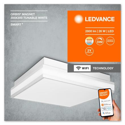 LEDVANCE SMART+ Wifi Orbis Magnet White 300x300mm TW 4058075572652