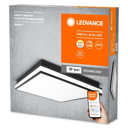 LEDVANCE SMART+ Wifi Orbis Magnet Black 450x450mm TW 4058075572751