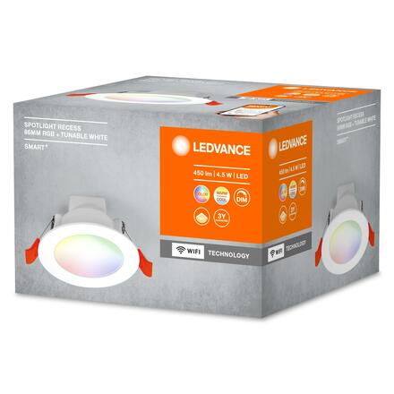 LEDVANCE SMART+ Wifi Spotlight Recess 86mm 110d RGB + TW 4058075573314