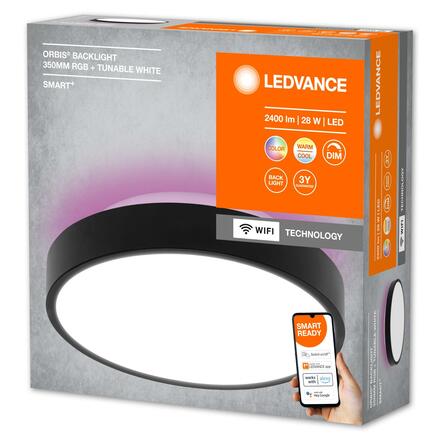 LEDVANCE SMART+ Wifi Orbis Backlight Black 350mm TW 4058075573574