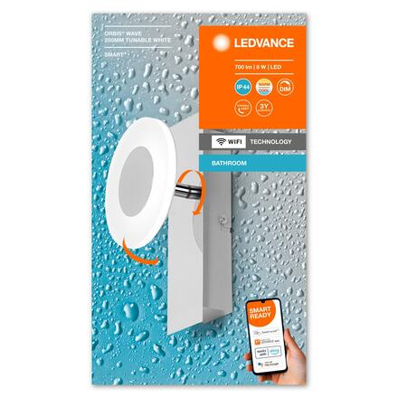 LEDVANCE SMART+ Wifi Orbis Wall Wave IP44 200mm TW 4058075573772