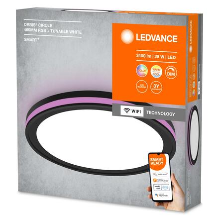 LEDVANCE SMART+ Wifi Orbis Circle Black 460mm RGB + TW 4058075573833