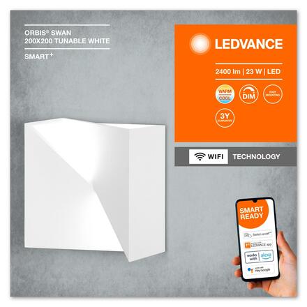 LEDVANCE SMART+ Wifi Orbis Wall Swan 200x200mm TW 4058075574052