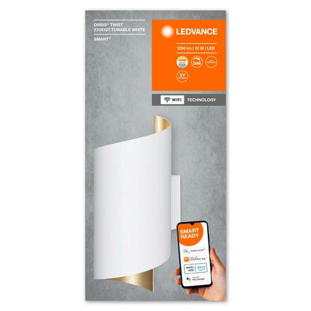 LEDVANCE SMART+ Wifi Orbis Wall Twist 230x127mm White TW 4058075574151