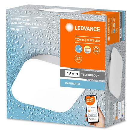 LEDVANCE SMART+ Wifi Orbis Wall Aqua IP44 200x200mm TW 4058075574373