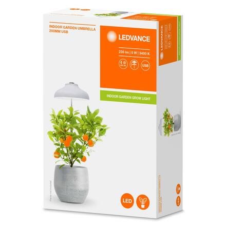 LEDVANCE Indoor Garden Umberella USB pro pěstování rostlin 4058075576155