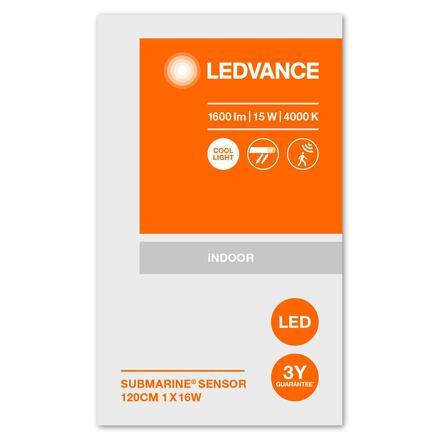 LEDVANCE prachotěs Submarine Sensor 120cm 16W 4000K 4058075576391
