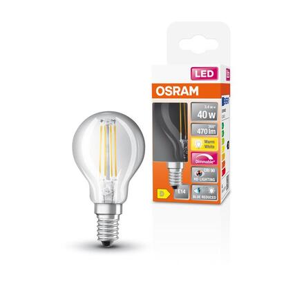 LEDVANCE LED žárovka Superstar Plus Filament 3,4 W E14 2700 K stmívatelná