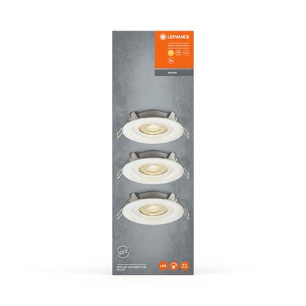 LEDVANCE zapuštěné svítidlo Spot Set Adj Simple Dim 3 x 4.9W 2700K bílá 4058075617780
