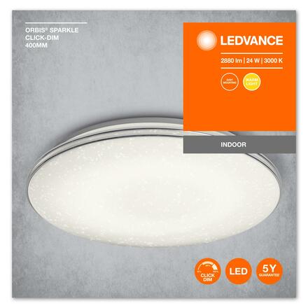 LEDVANCE stropní svítidlo Orbis Sparkle Click-DIM 400mm 24W 4058075633155