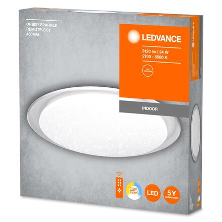 LEDVANCE stropní svítidlo Orbis Sparkle Remote-CCT s dálkovým ovládáním 460mm 24W 4058075633179