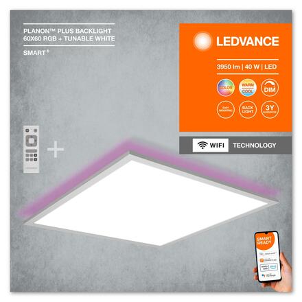 LEDVANCE SMART+ Wifi Planon Plus Backlight 600x600mm RGB + TW + RC 4058075650190
