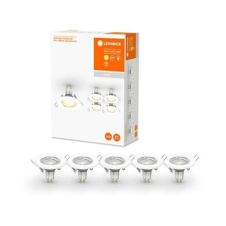 LEDVANCE zapuštěné svítidlo Spotlight Recess Set vč. LEDVANCE LED 5x2.6W GU10 bílá 4058075711037