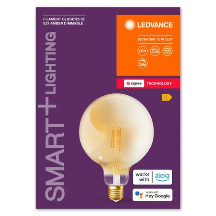 LEDVANCE SMART+ ZB G52D 6W 824 230V FIL GD E27 4058075729247