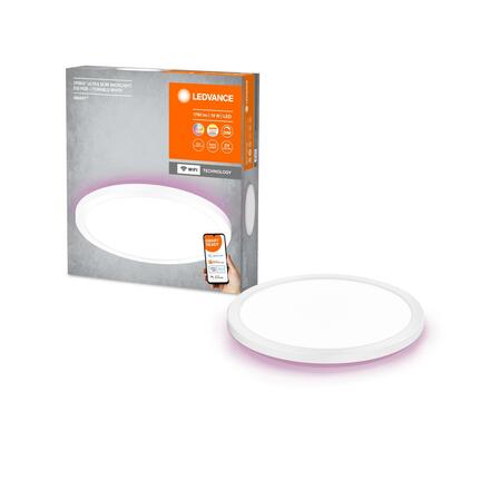 LEDVANCE SMART+ Wifi Orbis Ultra Slim Backlight stropní svítidlo bílé 235mm RGB + TW 4058075752719