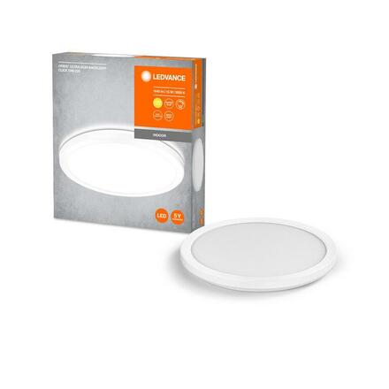 LEDVANCE stropní svítidlo Orbis Ultra Slim Backlight Click-Dim 235mm bílá 15W 4058075752825