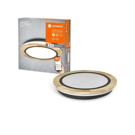 LEDVANCE SMART+ Wifi Orbis stropní svítidlo dřevo 400mm TW 4058075754751
