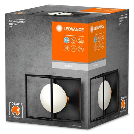 LEDVANCE nástěnné a stropní svítidlo Decor Square 150x150mm G9 IP44 4058075756908