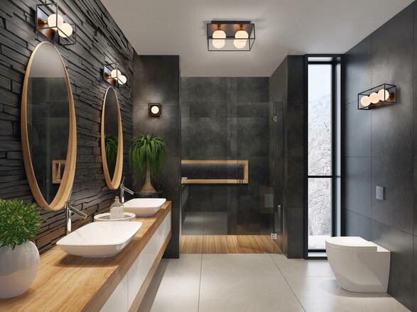 LEDVANCE nástěnné a stropní svítidlo Decor Square 350x150mm 2 x G9 IP44 4058075756922